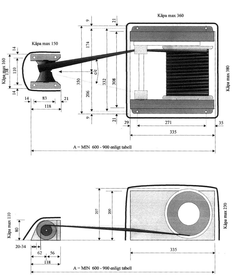 17. Mått Bulthål diameter 9 mm, passar bult M8.