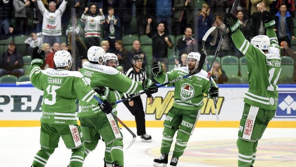 Hockeymatch i Ängelholm Rögle möter Brynäs Lindab Arena, Ängelholm