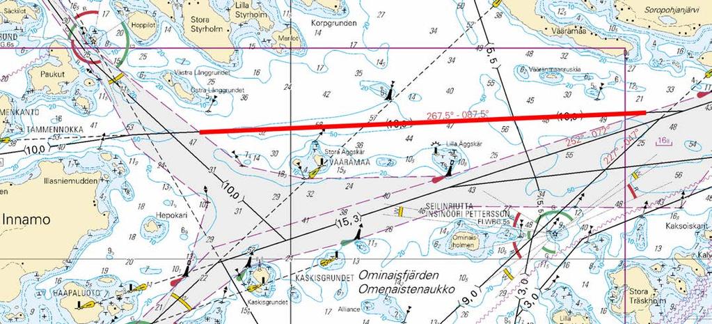 Kuva viitteeksi, karttaotteet ei merikartan mittakaavassa / Bild för referens, kortutdrag inte i sjökortets skala / Image for reference, chart extracts not to scale of chart ( FTA, Turku/Åbo 2018 )