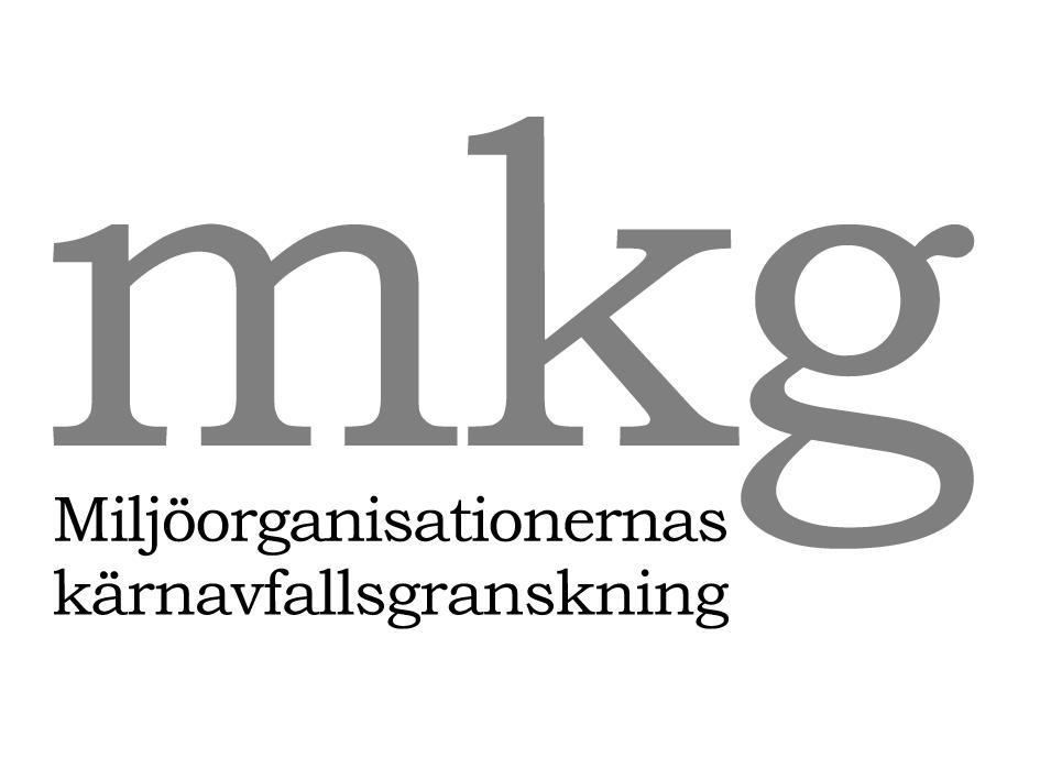 Naturskyddsföreningen Miljöorganisationernas kärnavfallsgranskning, MKG Box 4625, 116 91 Stockholm Box 7005, 402 31 Göteborg Telefon: 08-702 65 00 Telefon: 031-711 00 92 Hemsida: www.