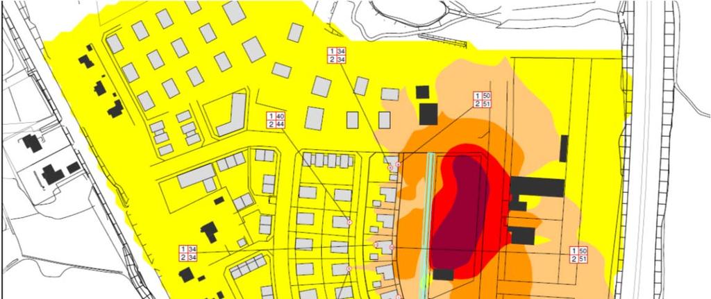 2834) Utrag ur exterbullerutreig för söra ele av Fjölebro, ekvivaletbuller 2 m över markivå.