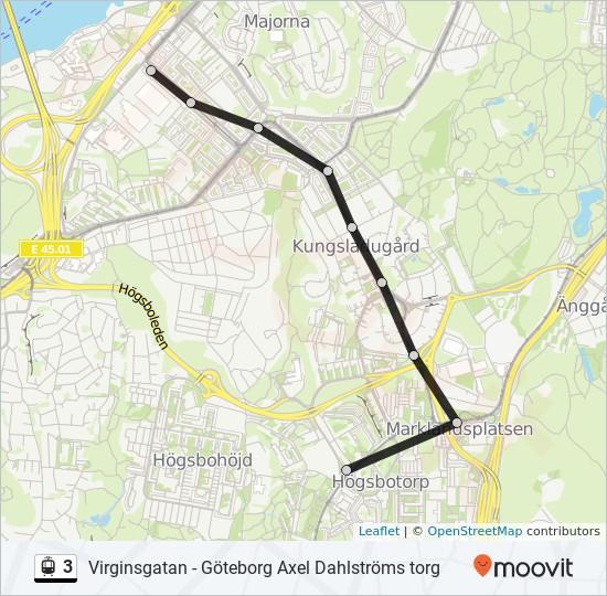 Riktning: Göteborg Vagnhallen Majorna 9 stopp Göteborg Axel Dahlströms Torg Plåtmyntsgatan 31, Göteborg Göteborg Marklandsgatan C, Göteborg Göteborg Bokekullsgatan Kungsladugårdsgatan 132, Göteborg