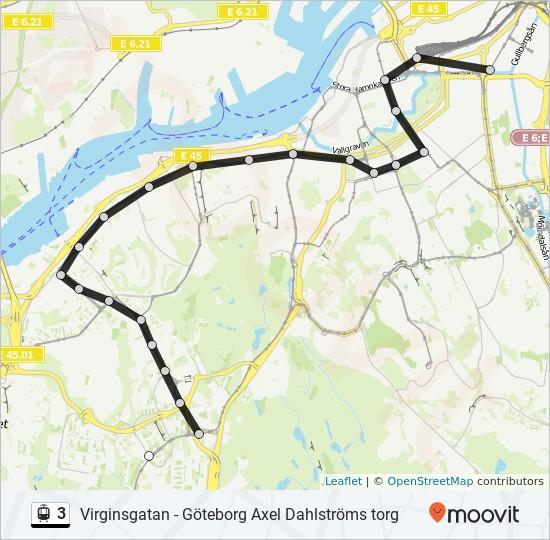 Riktning: Göteborg Ullevi Norra 23 stopp Göteborg Axel Dahlströms Torg Plåtmyntsgatan 31, Göteborg Göteborg Marklandsgatan C, Göteborg Göteborg Bokekullsgatan Kungsladugårdsgatan 132, Göteborg