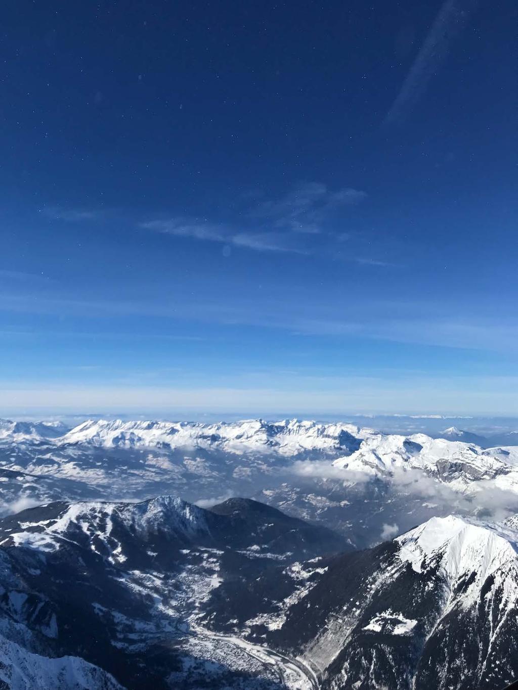 Vid Chamonix Mont Blanc, från den
