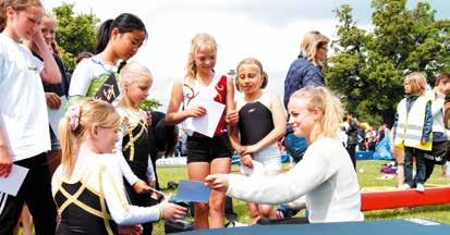 och föreningens nya unga generation lovande gymnaster är på väg uppåt med många medaljer under årets tävlingar.