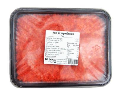 Havscaviar vegetarisk röd 500 gr 6 st 9225 Havscaviar vegetarisk svart 500 gr 6 st 9214