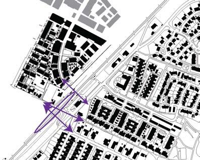 Mönster Stationsområdet Rörelsemönstret inom tätorten har stationsområdet som sitt nav således ska detta återspeglas i strukturen. Stationsområdet blir den nya centralpunkten i samhället.