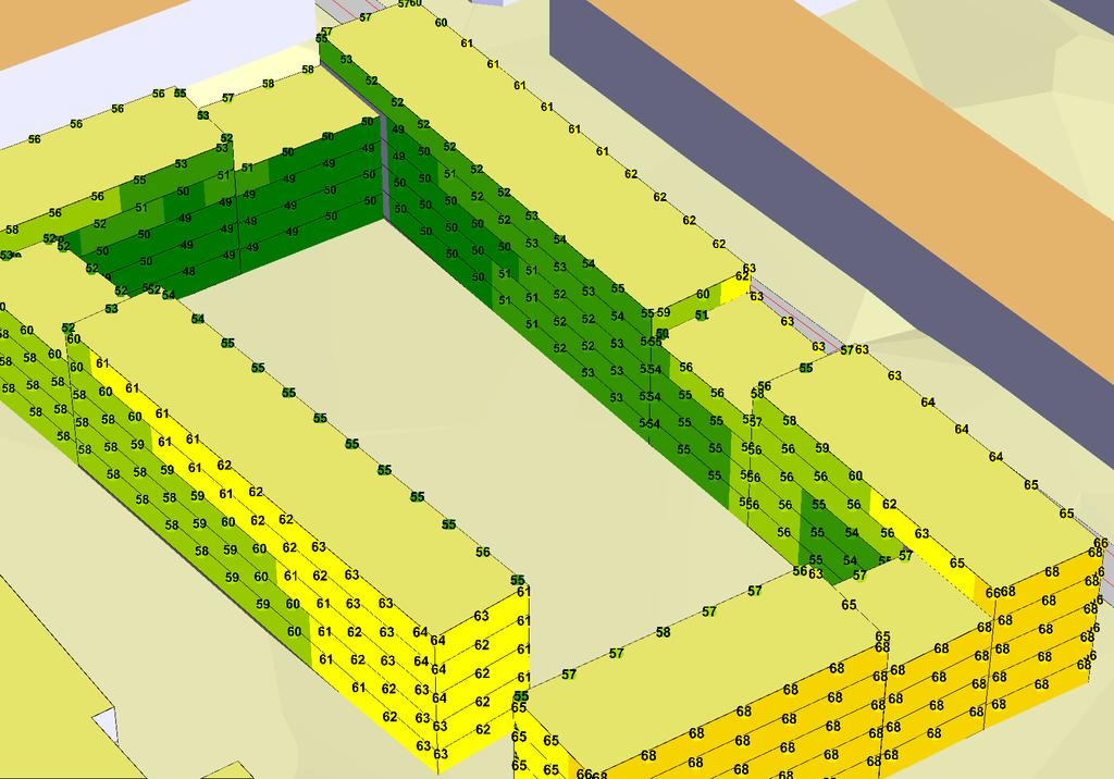 BILAGA 1E - Innergården Östra och norra delen Kvarteret Valören VÄGBULLER