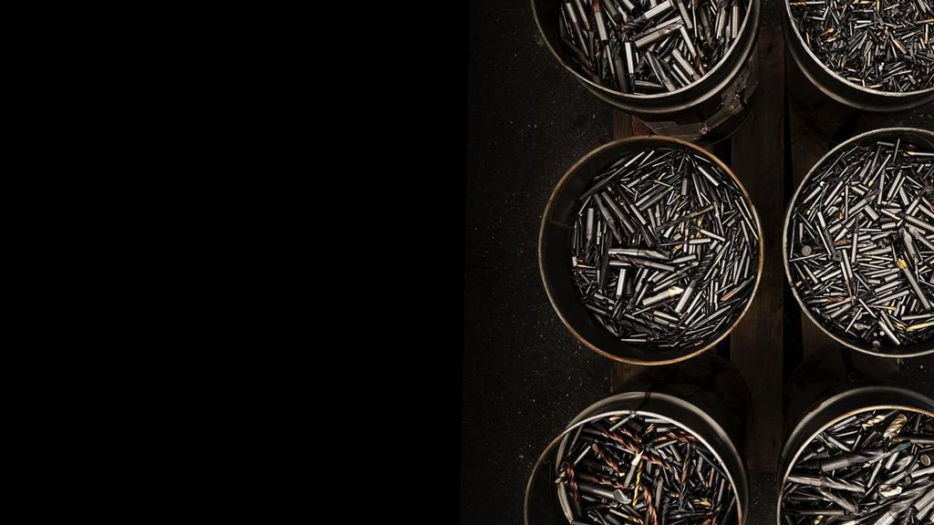 DITT AVFALLSPROBLEM VÅR ÅTERVINNINGSLÖSNING VI ÄR VÄRLDSLEDANDE INOM ÅTERVINNING AV HÅRDMETALL - Råmaterial är en knapp och ändlig resurs - Tillverkar