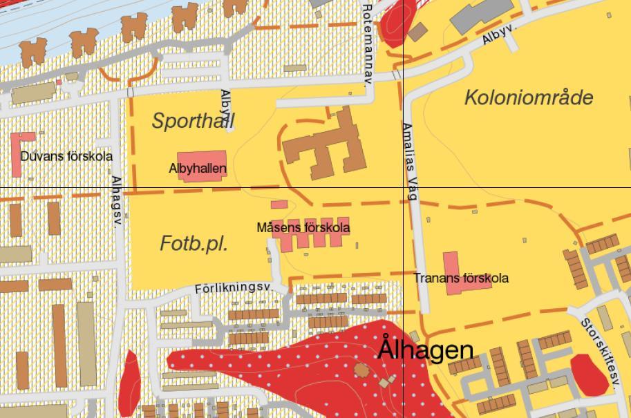 Berg Postglacial lera Morän Fyllning Utredningsområde Figur 3. Jordartskarta för område kring fastigheten Sämjan 1 2.