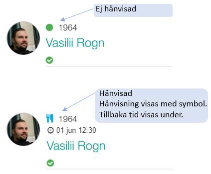 I exemplet nedan söker vi på två bokstäver: ro Resultatet blir i detta exempel: Se en