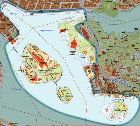 Sjögårdens verksamhetsområde.