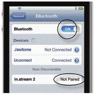 Lyssna på streamad musik från din smartenhet via bluetooth.
