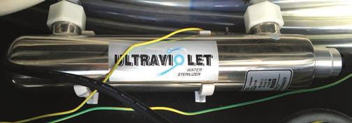UV-RENING Ditt spabad är utrustat med UV-rening för underhållsrening av vattnet i spabadet.