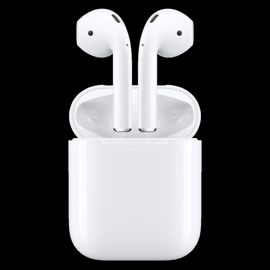 TRUE WIRELESS APPLE AIRPODS Sitter kvar i öronen A pple Airpods är det mest kända exemplet på true wirelesshörlurar.