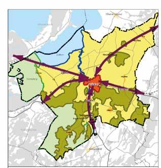 Planbeskrivning / ÖP Grästorp 19 Planbeskrivning Målbilden och planförslaget Målbilden visar på ett övergripande sätt huvudinriktningen för utvecklingen på lång sikt vad gäller mark- och