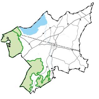 46 ÖP Grästorp \ Planförslag Skogs/friluftsområden Målbild Hunneberg som har unika natur- och rekreationsvärden, är ett värdfullt friluftsområde för kommuninvånarna och erbjuder möjligheter för en