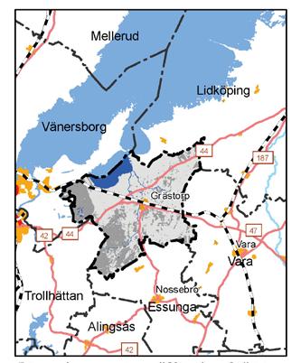 Lidköpings kommun Reservvatten Grästorps kommun har möjlighet att nyttja Vänernvatten från Lidköpings kommun som reservvattentäkt om problem uppstår med Ryda vattentäkt på grund av t ex dålig