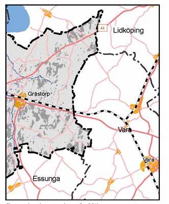Mellankommunala frågor / ÖP Grästorp 67 Triangelspår Håkantorp Grästorps kommun ställer sig positiv till att ett triangelspår byggs i Håkantorp.