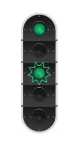 Tabell 1 Signaleringsprinciper för mellanblocksignaler Kör 80, vänta kör 80 Kör 80, vänta stopp Stopp Kör 80, vänta kör 80 (eller vad ATC:n visar), tåget får passera mellanblocksignalen och nästa