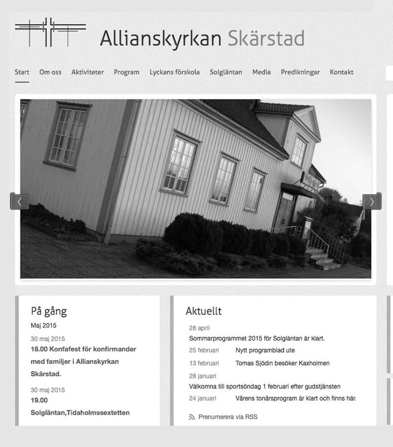 Allianskyrkan Grännavägen 132, 561 91 Huskvarna info@allianskyrkanskarstad.se www.allianskyrkanskarstad.se Alliansmedia alliansmedia@allianskyrkanskarstad.