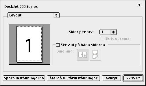 många sidor som ska skrivas ut på varje pappersark eller skriva ut en affisch genom att ange antalet sidor som ska skrivas ut tvärs över och nedåt.