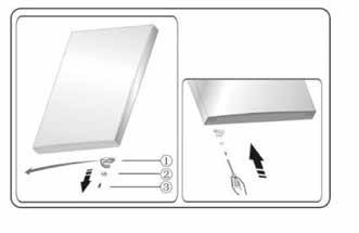 Corner cover (left) 2. Electrical connector (left) 3. Corner cover (right) 4. Magnetic core 5. Electrical connector (right) 4.