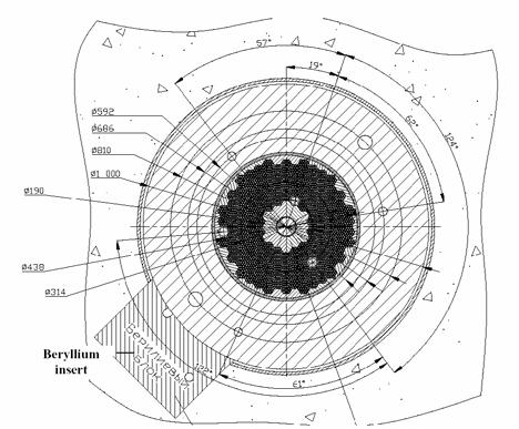 The proton accelerator with energy 660 MeV and maximum power of 2.