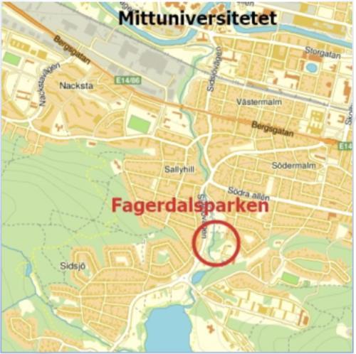 Fagerdalsparken Fagerdalsparken På vägen mot Sidsjön hittas även denna sköna park.