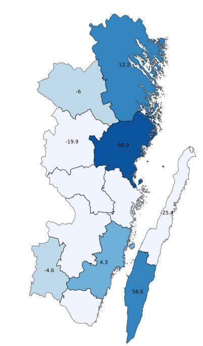 Gästnätter i Region Kalmar län, jan-feb