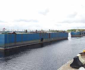 Själva moderskeppet lämnade Karlstad 3:e juni och kommer, från och med i höst, att användas som specialfartyg för tunga transporter.