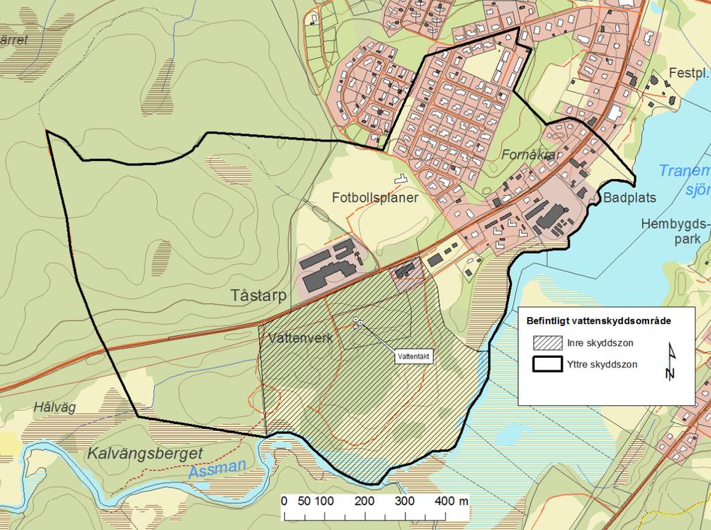 repo001.docx 2012-03-2914 Tåstarps vattentäkt försörjer delar av centralorten med vatten och den har en hög kapacitet, betydligt högre än vad som idag utnyttjas.