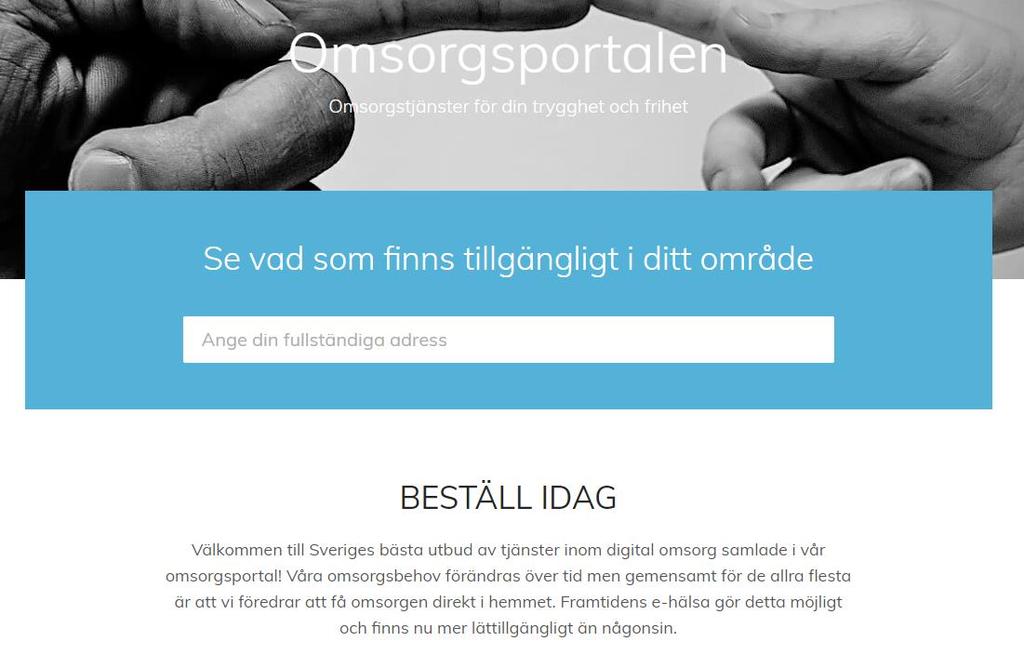 SATSNING PÅ DIGITALA OMSORGSTJÄNSTER