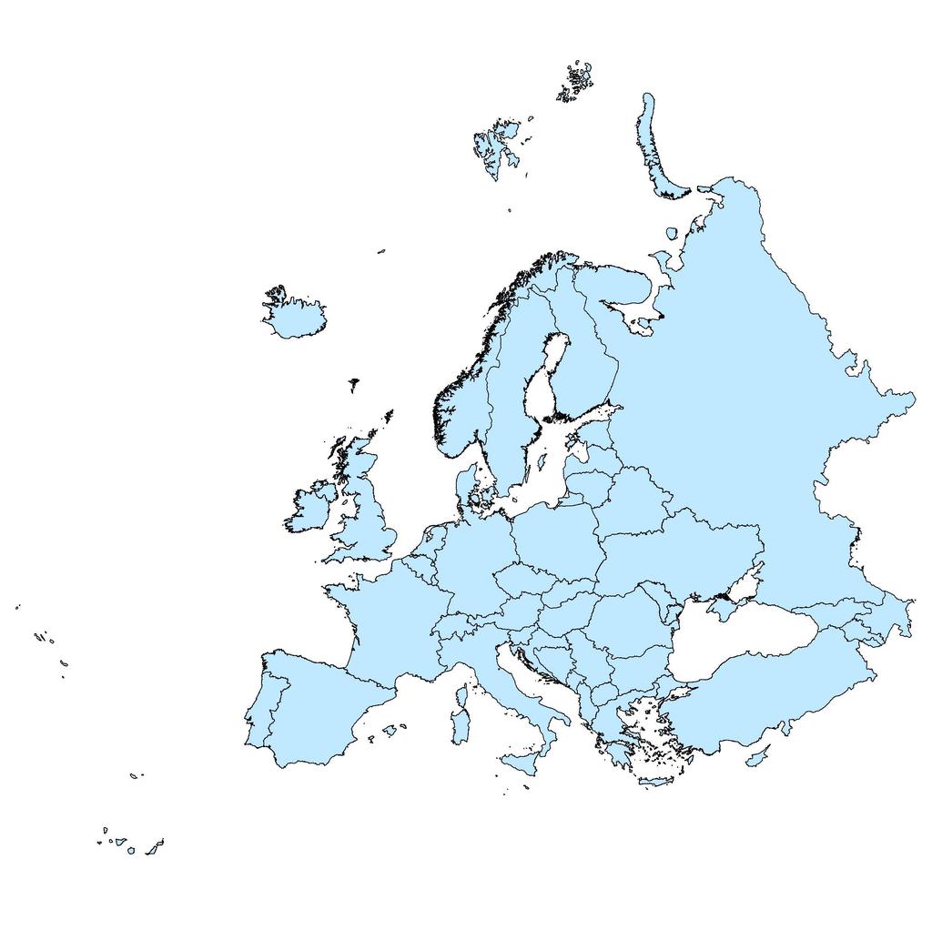 Study area 52 countries 11 million km 2