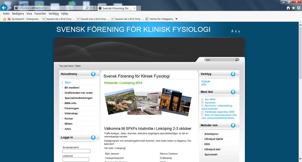 Klinisk fysiologi Longitudinella jämförelser