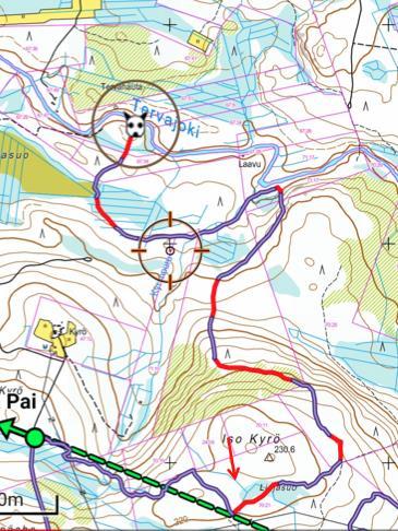 Skall på upptaget Upptagsplats