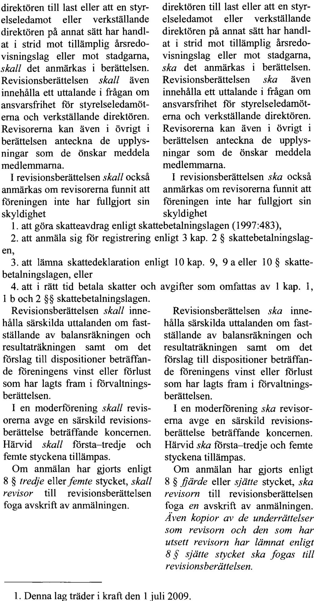 REGERINGENS LAGFÖRSLAG