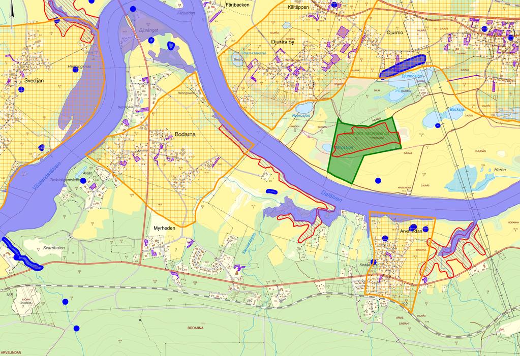 Skala Datum 1:10000 2019-02-04 Teckenförklaring Gagnefs kommun, Lantmäteriet Geodatasamverkan.
