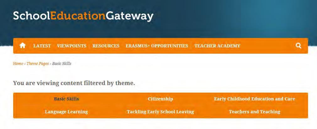 School education gateway Europeisk plattform, webbaserad, öppen för alla inte bara skolor Erasmus+ verktyg: Strategiska partnerskap (partnersök och
