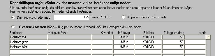 Virkesmätning med skördare.