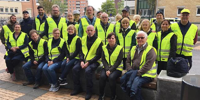 Efter en utsättning på RCM så fördelades grupperna runt om i Malmö City och även i Folkets park, där det brukar vara mycket folk.