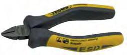 Elektronik rundtång Tecos ESD/Elektronik rundtang Tecos ESD Antistatiskt handtag och fjäder, DIN ISO 9655. Antistatisk håndtag og fjeder, DIN ISO 9655.