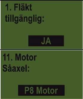 55 Justeringar för PS med hydraulisk fläkt För elfläkt kan du hoppa över det här bladet.