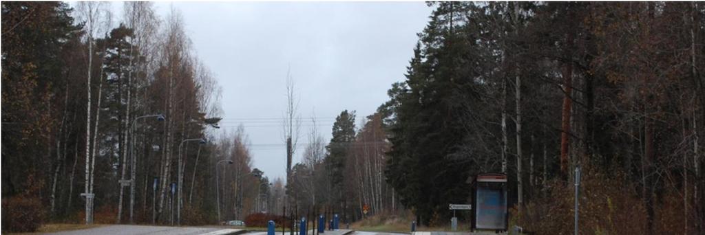 sträckan. Den kommer även att fungera som en entré till den mer tättbebyggda delen av väg 1000. * Avgränsad yta för de oskyddade trafikanterna t. ex.