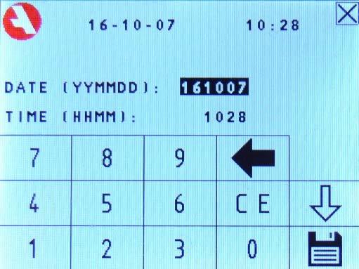 CHANGE TIME/DATE This menu is for setting or changing todays date and time. The form of the date is two digits for year, two digits for month, and two for the day.