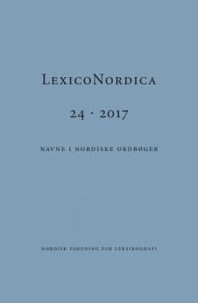 LexicoNordica Titel: Forfatter: Att göra namnlexikon tankar kring några aktuella arbeten i Sverige Katharina Leibring Kilde: LexicoNordica 24, 2017, s. 69-87 URL: https://tidsskrift.dk/index.
