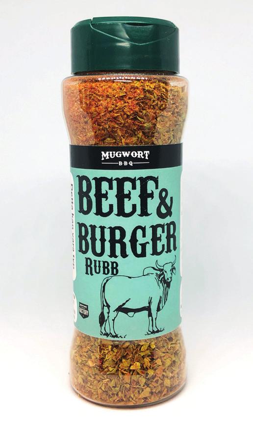 Beef & Burger rubb Art nr: 3024 EAN: 7350109030242 Vikt innehåll: 120g Vikt inkl förpackning: 143g Vikt per kartong: 1769g Detta kan vara typ världens bästa krydda för färs till burgare & till