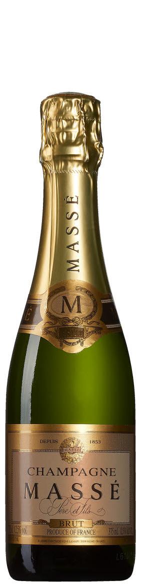CHAMPAGNE & MOUSSERANDE VINER MASSÉ BRUT LANSON BLACK LABEL BRUT 55% pinot noir, 25% chardonnay, 20% pinot meunier 50% pinot noir,