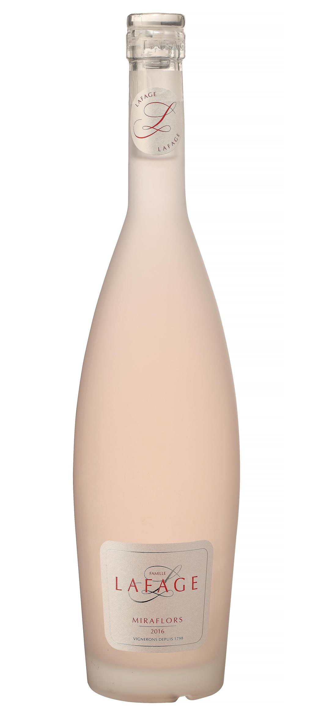Domaine Lafage Miraflors Rosé 2017 Cotes du Roussillon, Frankrike Ung, pigg, fruktig och örtig doft av färska örter, jordgubbar, röda körsbär och lite citrus.