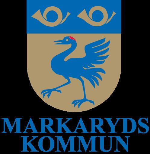Varianter av logotyp MARKARYDS KOMMUN Stående variant används centrerat i sidfot baktill på
